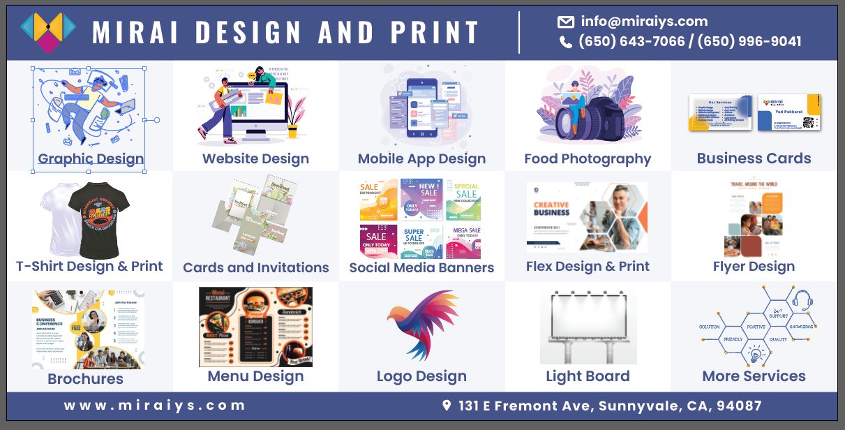 Mirai Design and Print, Digital Print Services